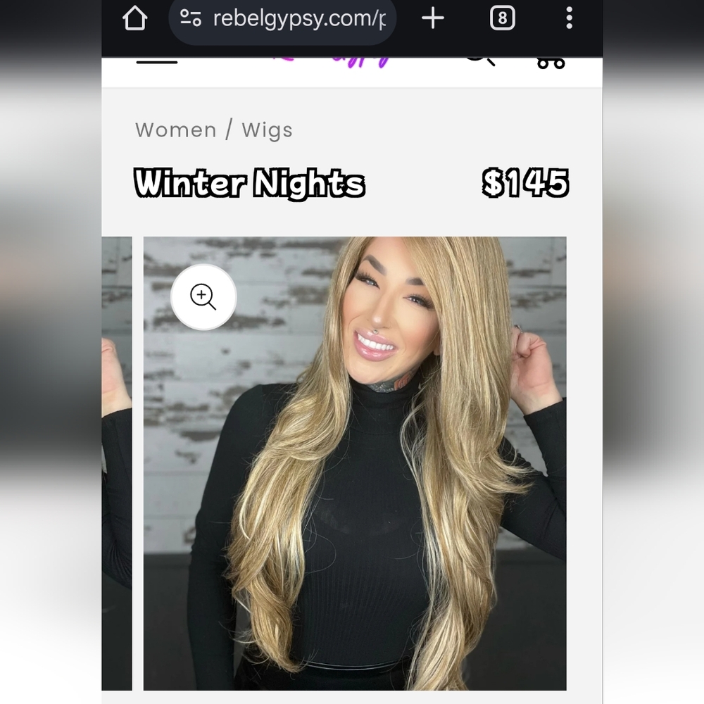 Winter Nights wig by Rebel Gypsy! Brand New never worn! Beautiful blonde! Lacefr